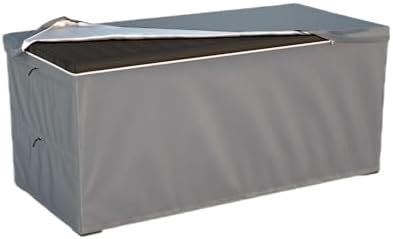 Deck Box Cover - Outdoor Storage Box Cover 130 Gallon, Heavy Duty 600D Oxford Cloth Water And Dust Resistant, Size 52 x26.7 x 28 Inches Fits Most Patio Box.