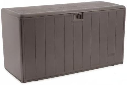Plastic Development Group Deck Box, Standard Close, Driftwood, 105 Gal