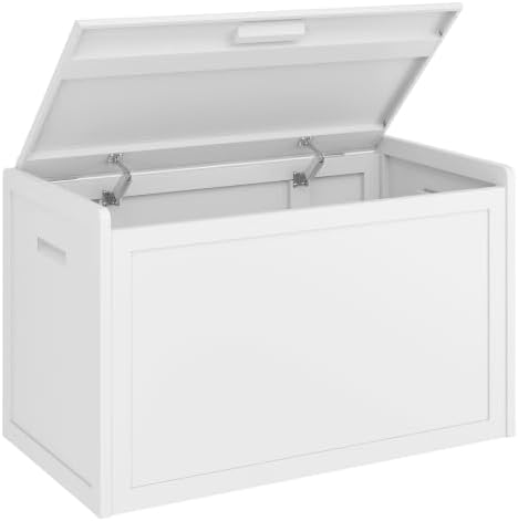 Storage Chest, Entryway Storage Bench with 2 Safety Hinges, Storage Trunk wit...