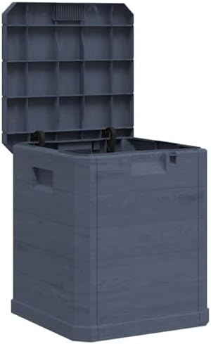 vidaXL Patio Storage Box 23.8 gal Anthracite