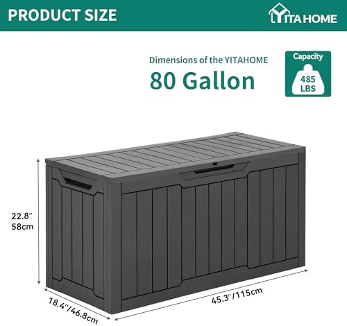 YITAHOME 80 Gallon Outdoor Storage Box