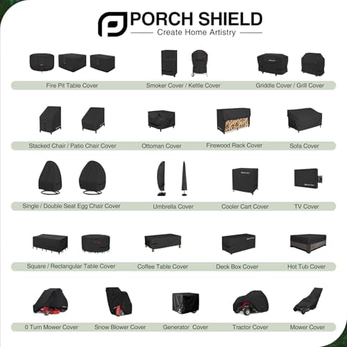 Porch Shield Patio Deck Box Storage Cover 61 x 28 x28 inch, Black