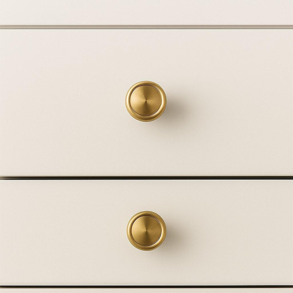 10 Pack Champagne Bronze Cabinet Knobs, 1-1/4 Inch Zinc Alloy Knob | Modern F...