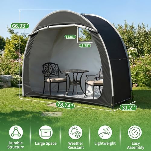 Outvita Portable Bike Tent Cover for 4-5 Bikes, Garden Tools