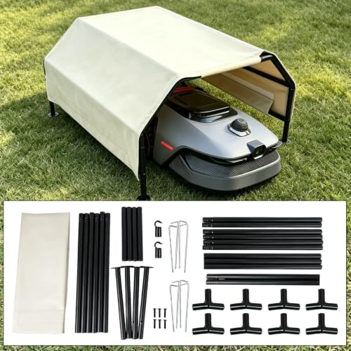 Robot Mower Garage, Rainproof UV-Proof Shelter for All Mowers(Large Size)