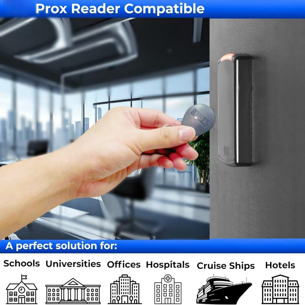 100 pcs 26 Bit Proximity Key Fobs Weigand Prox Keyfobs Compatable with ISOPro...