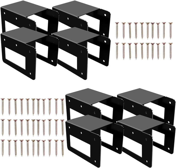 8 Pack Adjustable Firewood Log Storage Rack Bracket