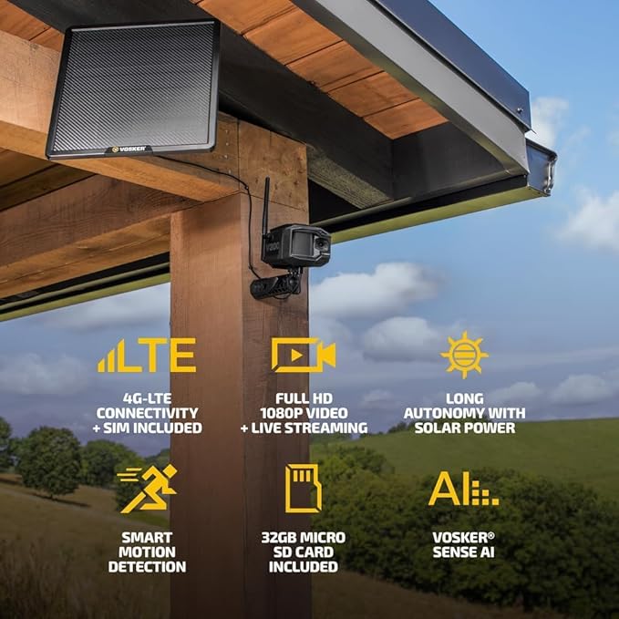 Vosker V300 Ultimate Farmers Pack Outdoor Security Camera