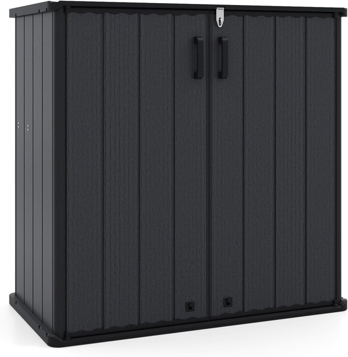 Tangkula 23.5 Cu.ft Outdoor Storage Shed with Lockable Door