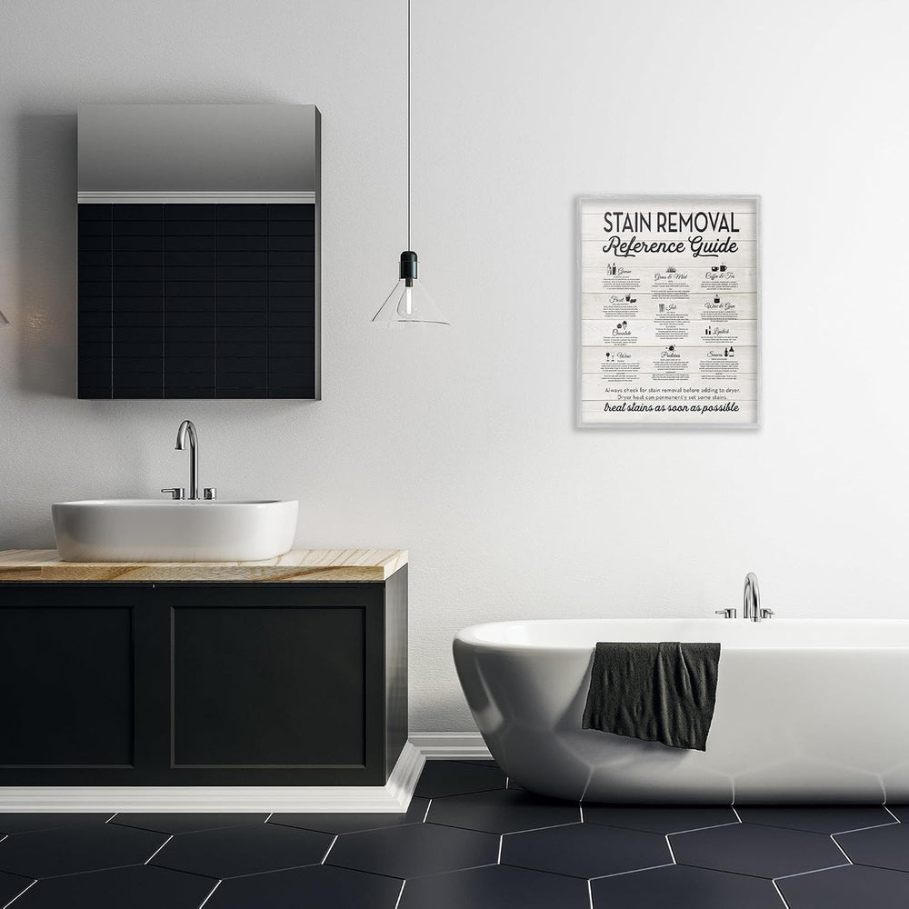 'Stain Removal Reference Guide'| Framed Giclee Art | Stupell Industri...