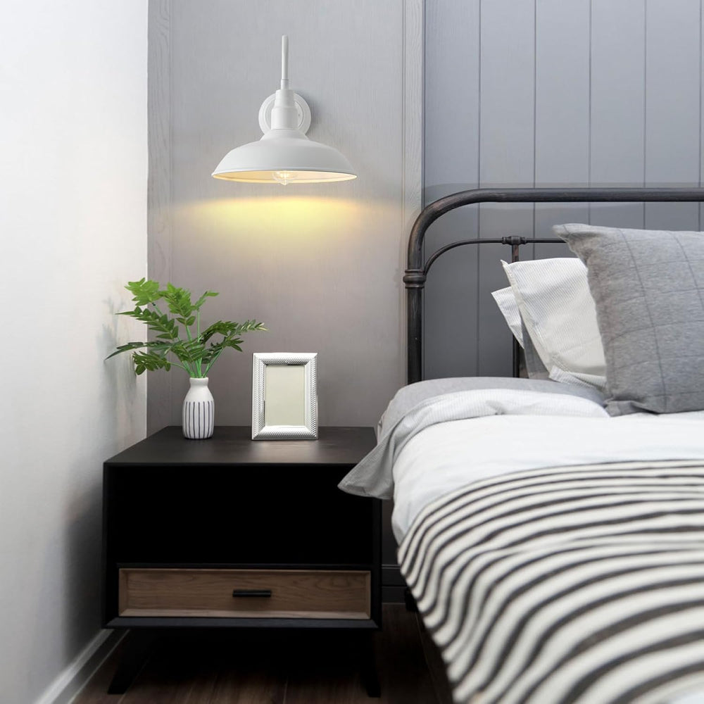 10" Outdoor Barn Lights for Farmhouse, Gooseneck Outdoor Light in Matte ...