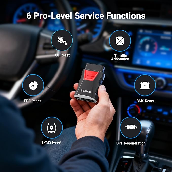GOOLOO DEEPSCAN DS100 OBD2 Scanner Bluetooth,All System Diagnostic Tool Car