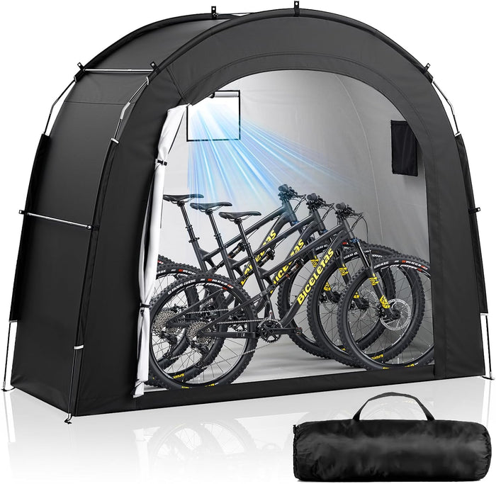 Housolution Bike Storage Tent Shed for 3Bikes, Outdoor Portable Bike Cover