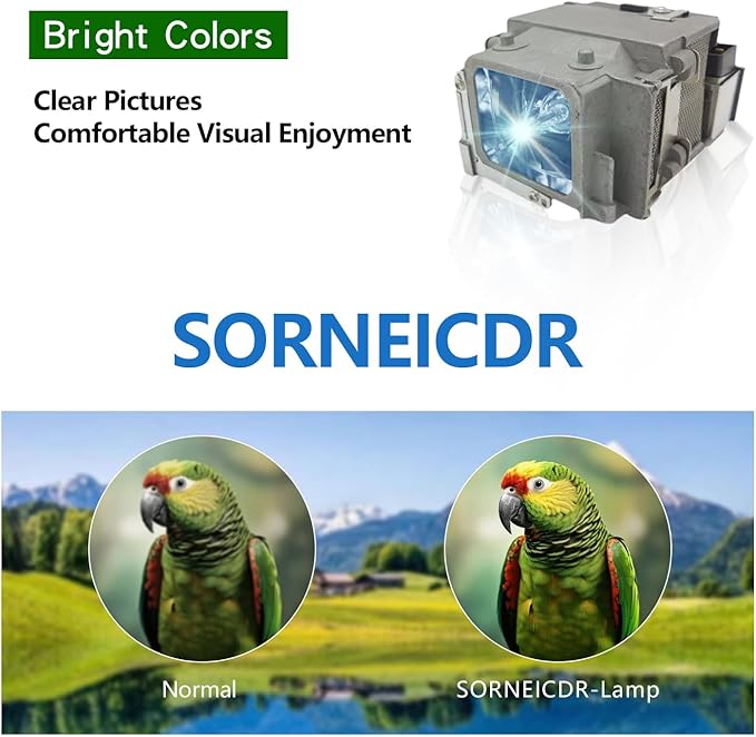 SORNEICDR ELP LP65 Replacement Projector Lamp Bulb Compatible