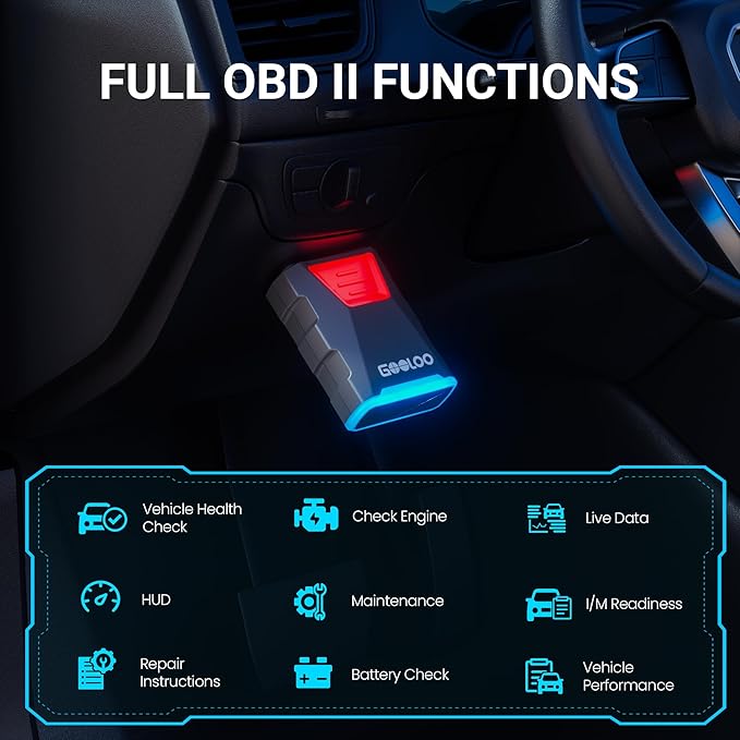 GOOLOO DEEPSCAN DS100 OBD2 Scanner Bluetooth,All System Diagnostic Tool Car