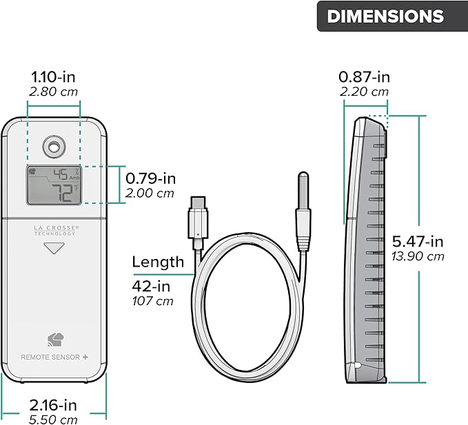 Temp Tracker Pro Wi-Fi Alert System: Bridge Gateway, 3 in/Out Temp. and Humidity