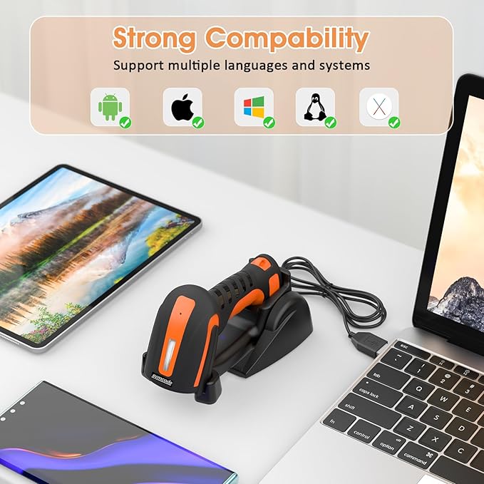 Symcode Bluetooth 2D QR Barcode Scanner