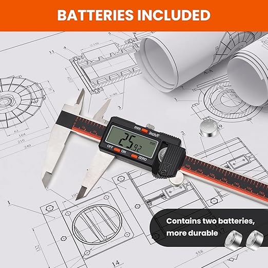 HARDELL Digital Caliper, 0-8 Inch Caliper Measuring Tool