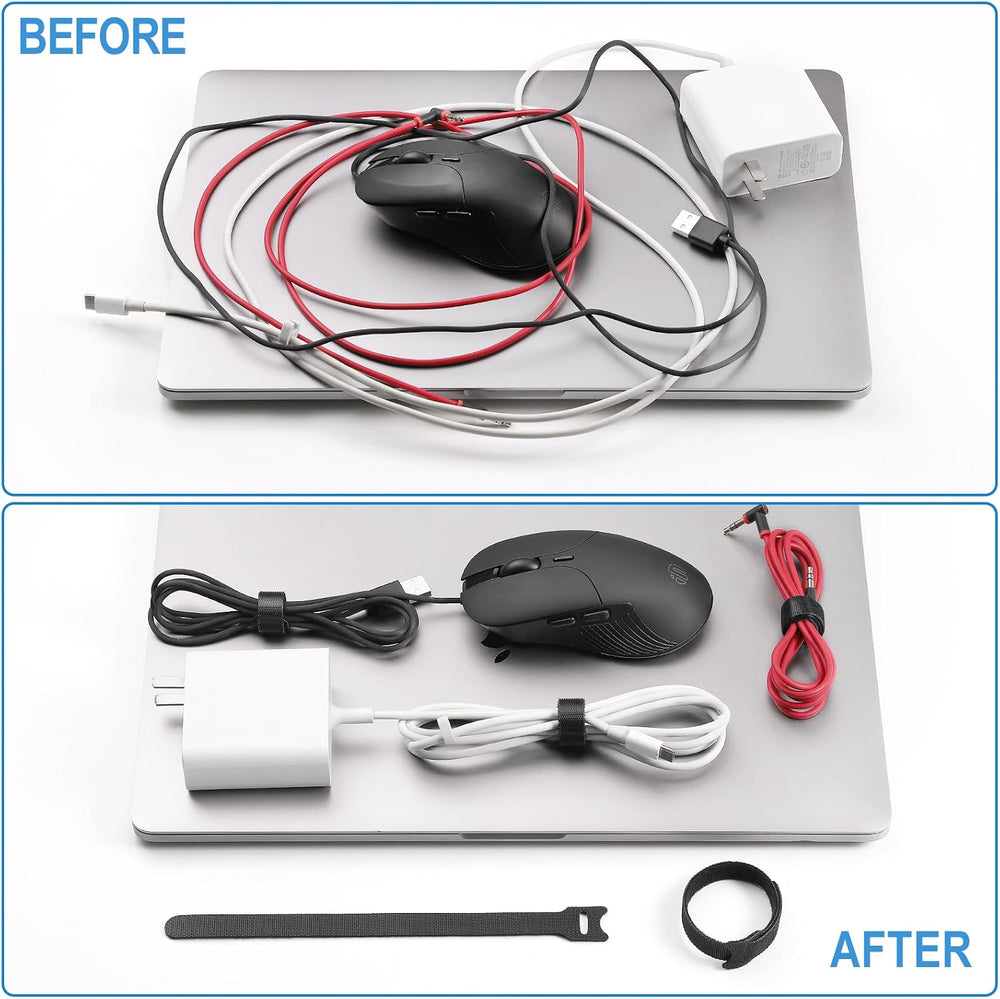 1,000 PCS 8 Inches Reusable Cable Ties | Adjustable Cord Wraps, Cable Straps ...
