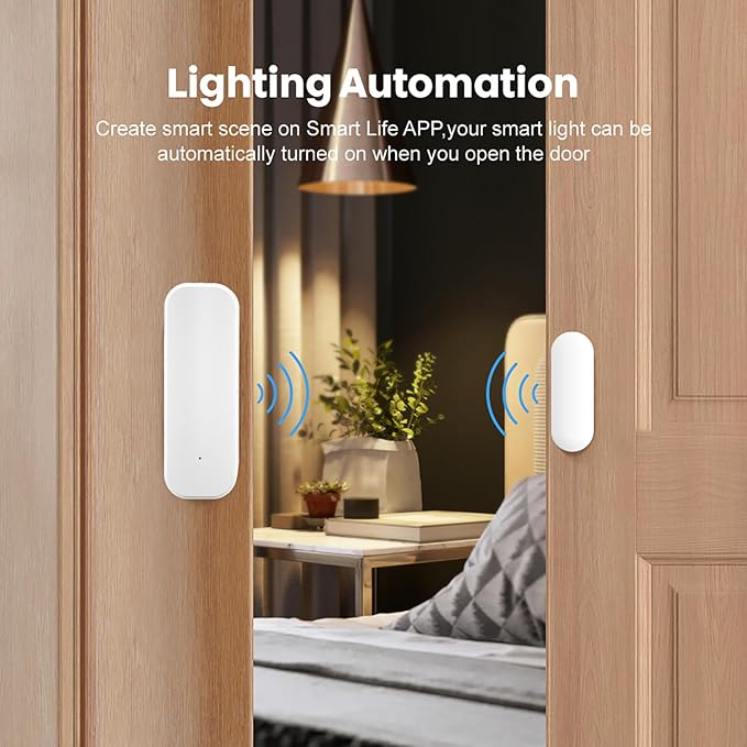 WiFi Door Sensor: Wireless Window Sensor (4-Pack)