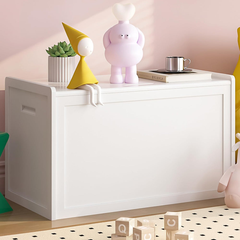 Storage Chest, Entryway Storage Bench with 2 Safety Hinges, Storage Trunk wit...