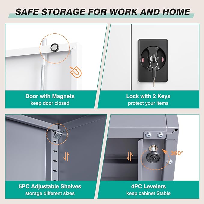 Wide & Deep Metal Storage Cabinet
