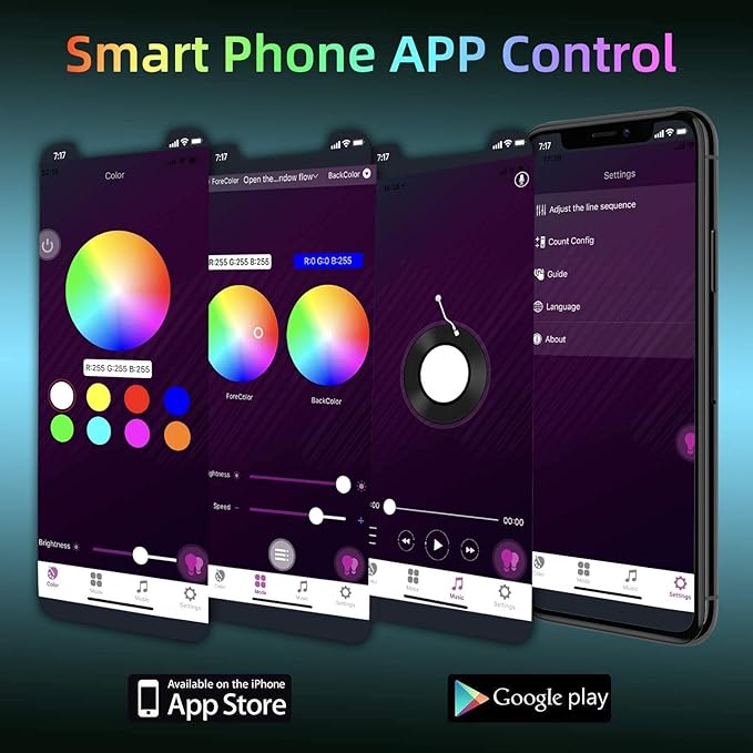 ODISTAR Hexagon Wall Light Panels- Smart APP RGB Hexagonal LED Modular Lights...