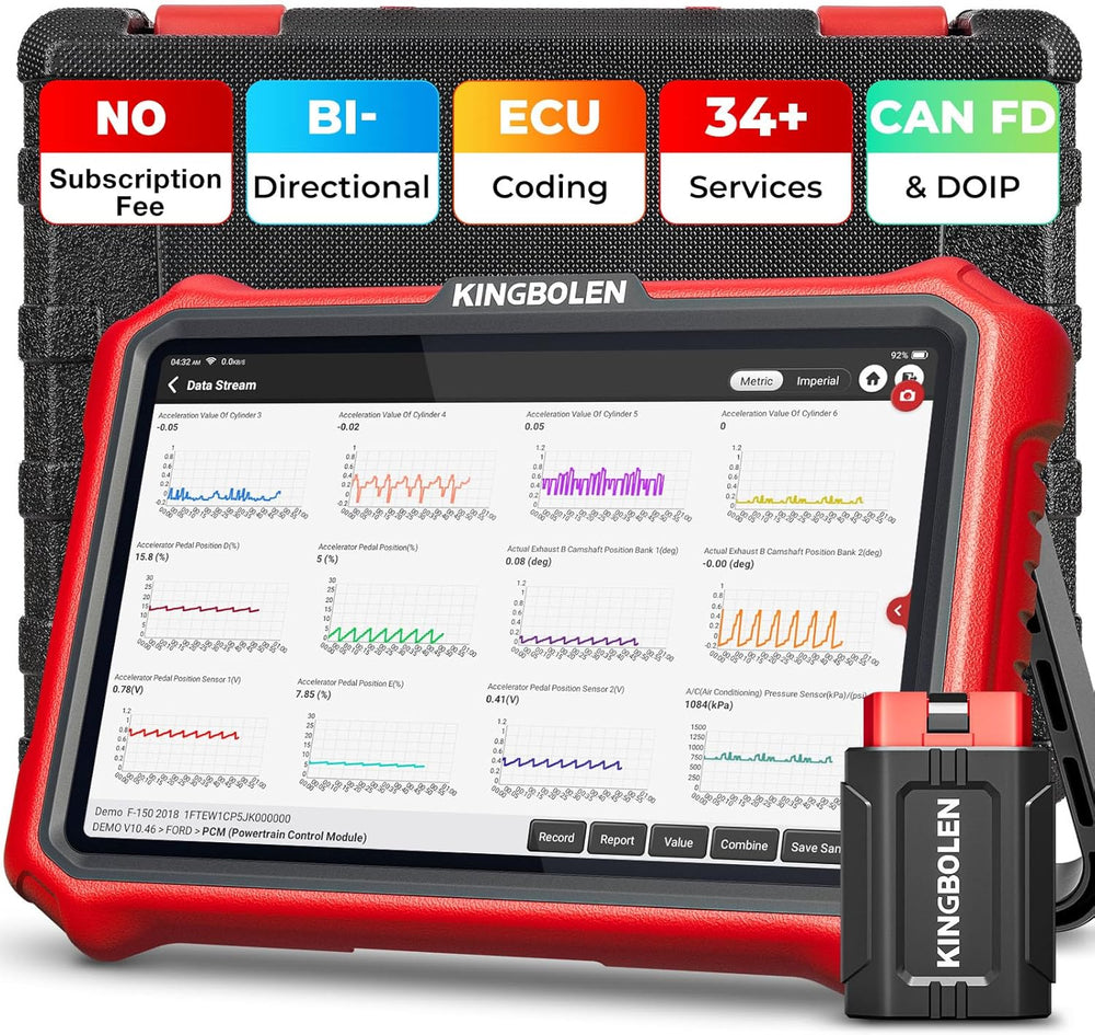 KINGBOLEN K8 Pro OBD2 Scanner Bluetooth 2026 Bidirectional Scan Tool