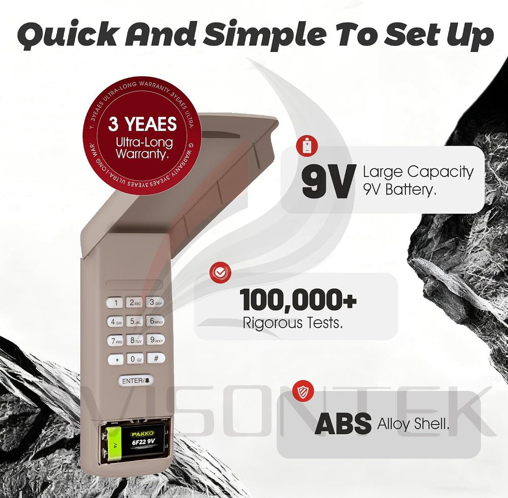 10 Dip Switch Multicode Gate Opener Keypad Replacement 4200/420001 300MHZ