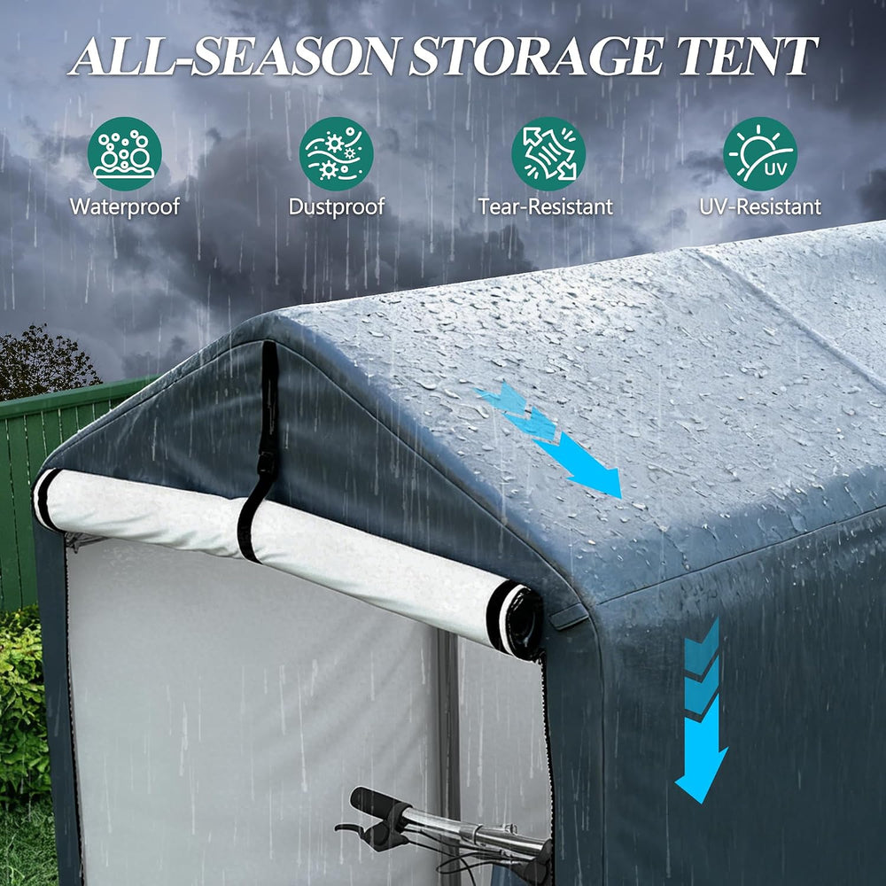 GARTOO 6 x 3ft Outdoor Cycle Storage Shelter