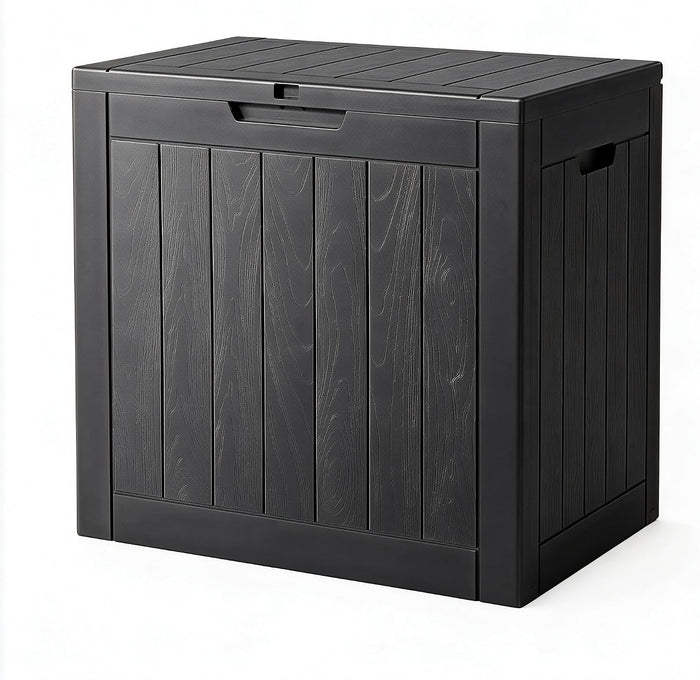 NUNU LAB 34 Gal Outdoor Storage Box Waterproof Lockable,Deck Box,Black