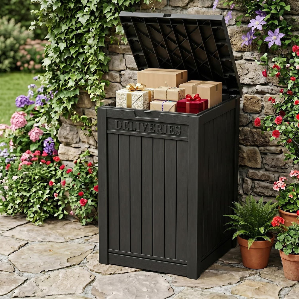 Outdoor Storage Box,90 Gallon Waterproof Package Delivery Boxes for Outside