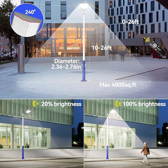 10500W Solar Street Lights Outdoor (2PCS)