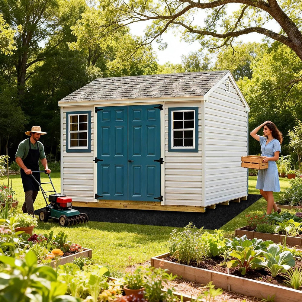 6x8.2FT Outdoor Storage Shed Floor Mat,Waterproof Washable Garden Flooring Pa...