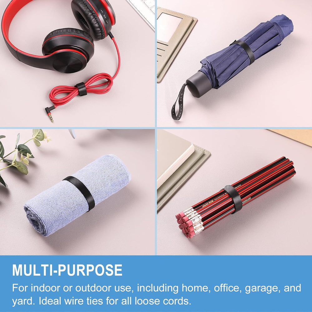 1,000 PCS 8 Inches Reusable Cable Ties | Adjustable Cord Wraps, Cable Straps ...