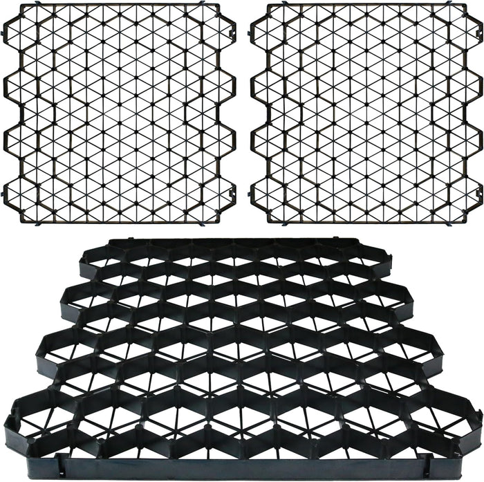 12PCS Permeable Pavers Gravel Grid Base Panel 1.6" Depth 32 Sq Ft