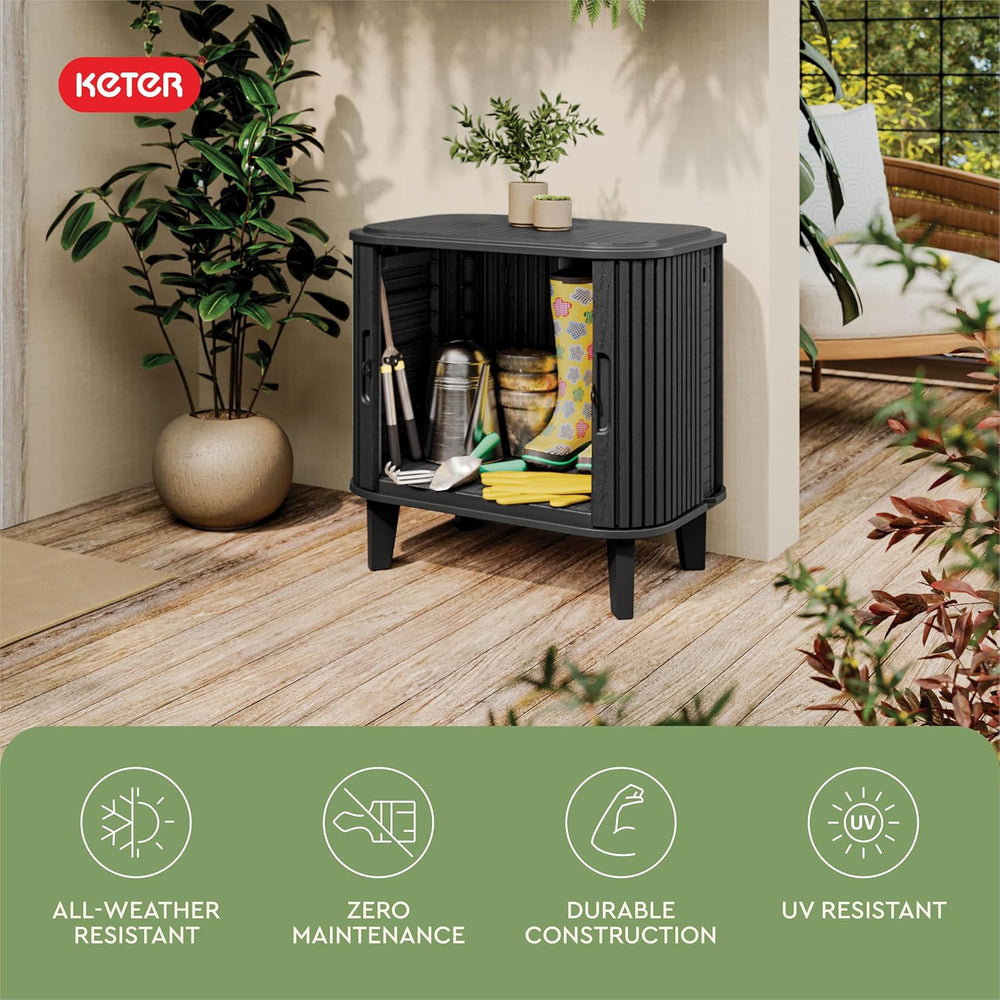 Keter Velo 30 Gallon Outdoor Storage Cabinet (2 Pack)