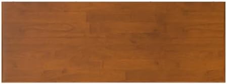 SIMPLIHOME Draper 44" Wide Solid Wood Trunk Bench in Teak Brown