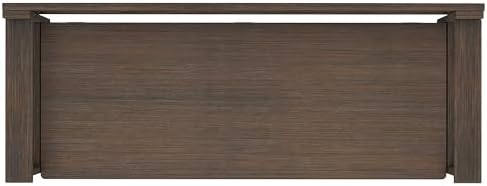 SIMPLIHOME Amherst 48" Wide Solid Wood Storage Bench in Farmhouse Brown