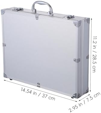 Aluminum Tool Case Lockable Portable Storage Box 14.5 in