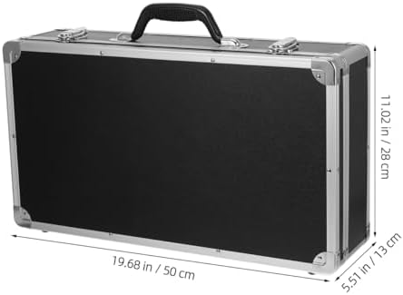 DOITOOL Aluminum Tool Box, Hard Storage Case with Foam Inserts