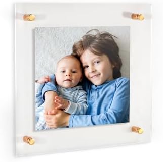 ArtToFrames 20x20 Inch Double Panel Floating Acrylic Picture Frame comes