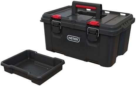 Keter Stack n' Roll Modular DIY Toolbox, Stackable, Lightweight, Durable,...