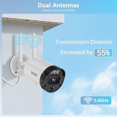 Outdoor Wireless Security Camera System, Wireless Cameras for Home Security