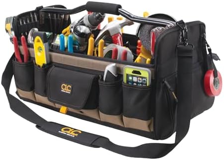 Custom Leathercraft WORK GEAR 1579 20 Inch, Open Top, Soft Sided Tool Box, 27...