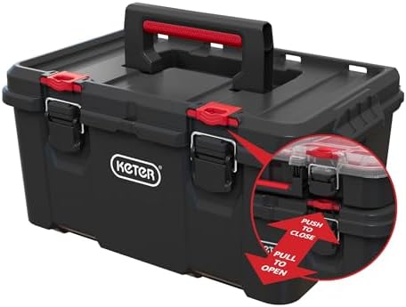 Keter Stack n' Roll Modular DIY Toolbox, Stackable, Lightweight, Durable,...
