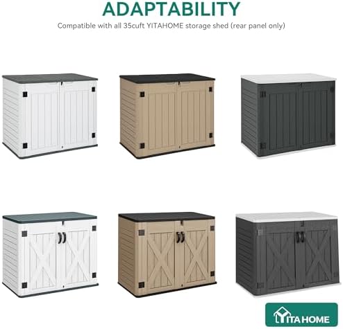 YITAHOME Resin Storage Shed Shelves for 35 Cuft Horizontal Storage Sheds, 47 ...