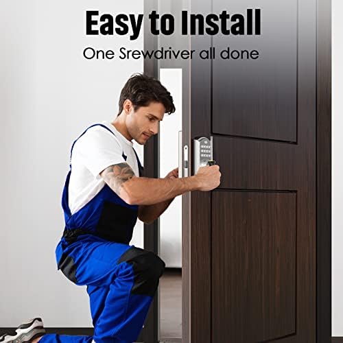 M19 Keyless Entry Door Lock with Keypads, Smart Deadbolt Lock SN