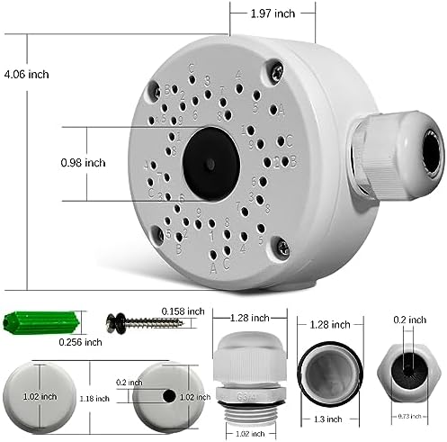Metal Aluminum IP66 Waterproof Bullet Security Camera Junction Box, 8Pack