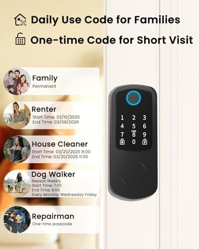 Smart Door Locks for Front Door Keyless Entry Fingerprint Door Lock